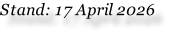 Stand: 17 April 2026