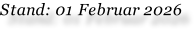 Stand: 01 Februar 2026